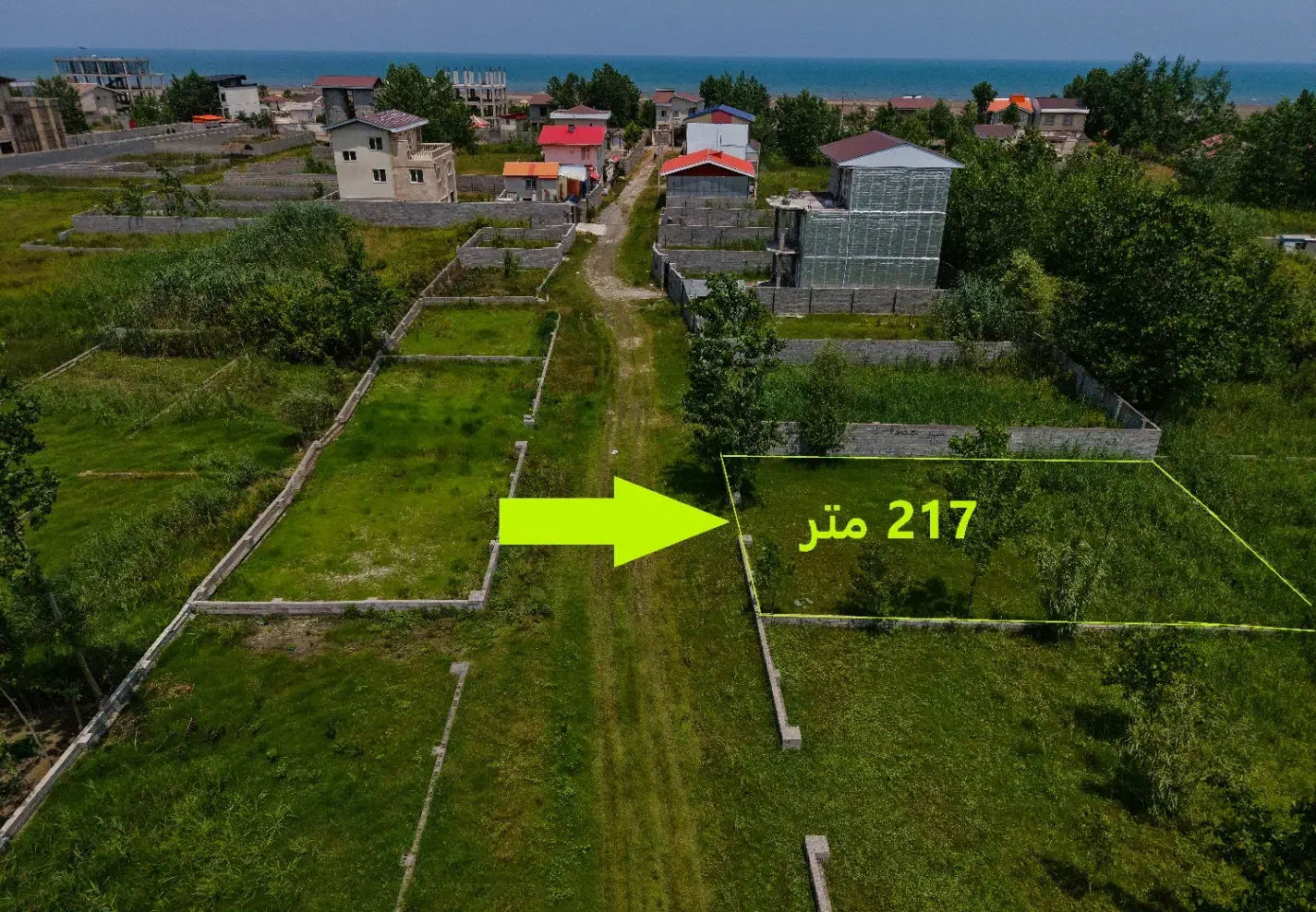 زمین 217 متری با سند رسمی / بهترین قیم-ت در منطقه|فروش زمین و ملک کلنگی|خرمدشت, |دیوار