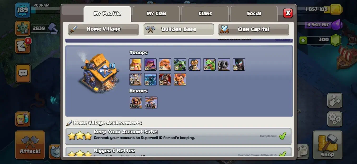 اکانت کلش آف کلنز و کلن لول ۹|کنسول، بازی ویدئویی و آنلاین|گتاب, |دیوار