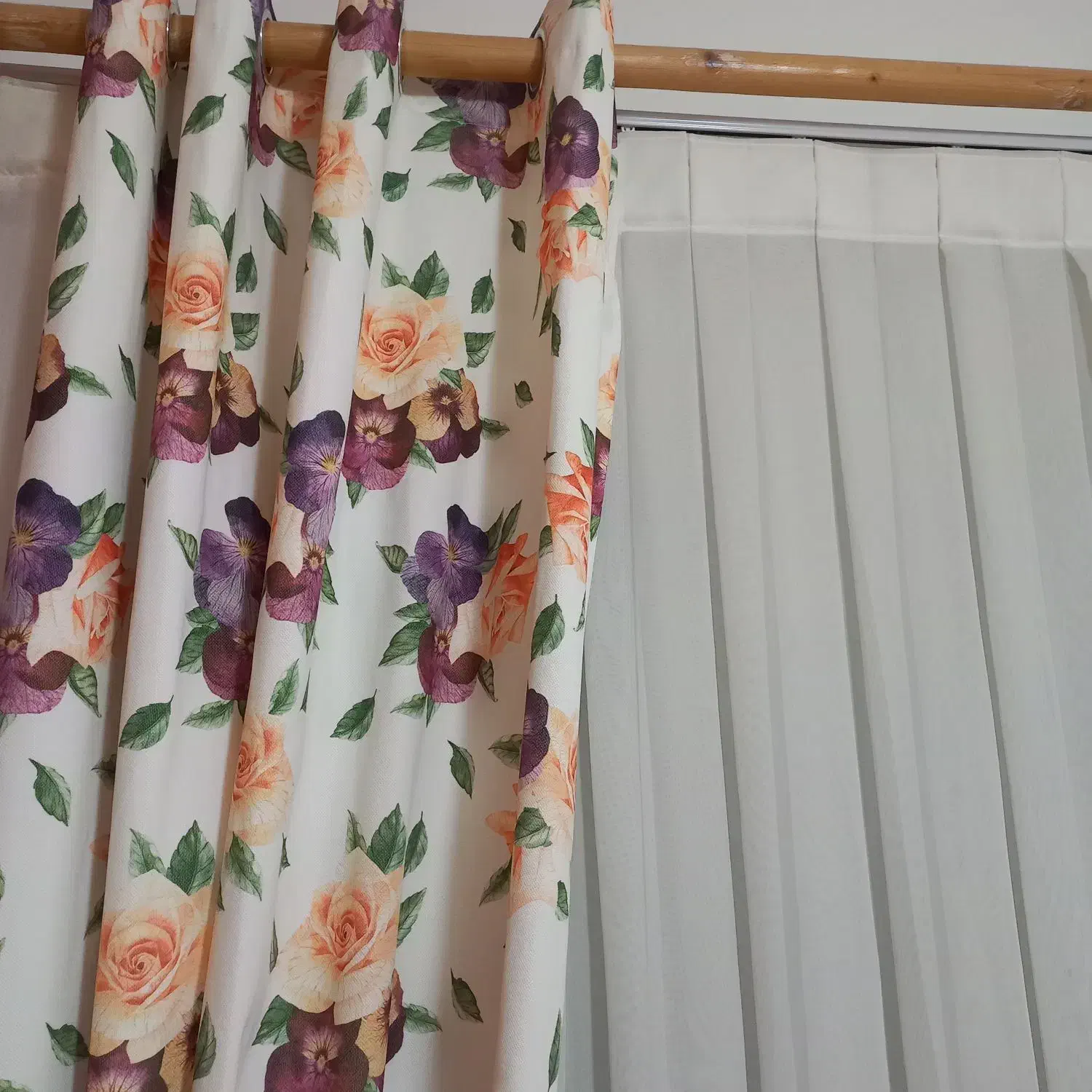 ۳تا پرده اتاق خواب به همراه میل پرده|پرده، رانر، رومیزی|رشت, آزادگان|دیوار