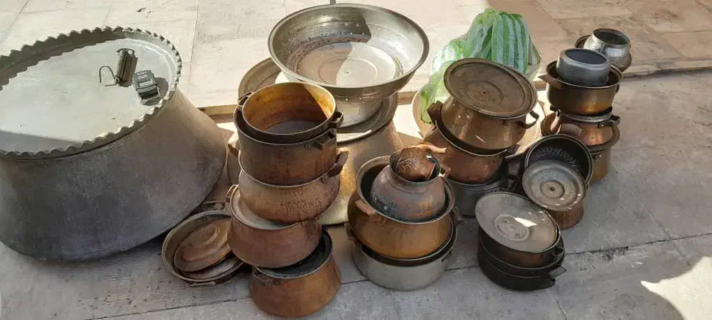 ظروفه مسی فروش کیلویی|ظروف پخت‌وپز|پرند, فاز ۱|دیوار