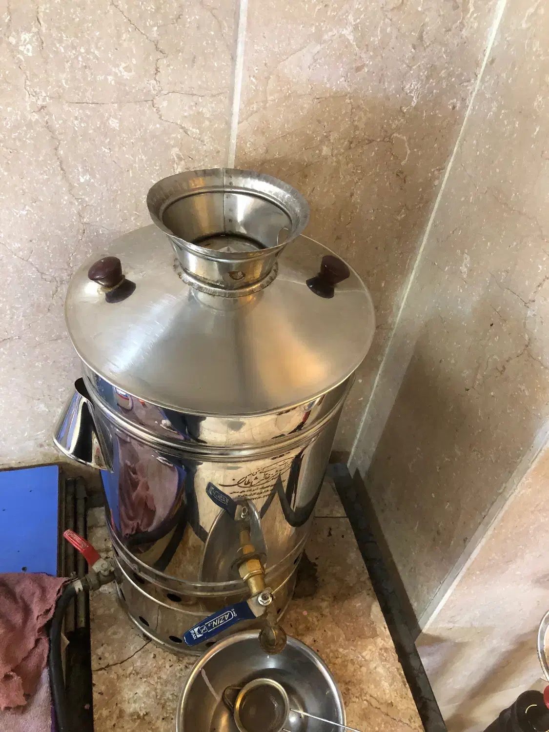 فروش سماور ۱۵لیتری مشاطان|سماور، چای‌ساز، قهوه‌ساز|قزوین, |دیوار