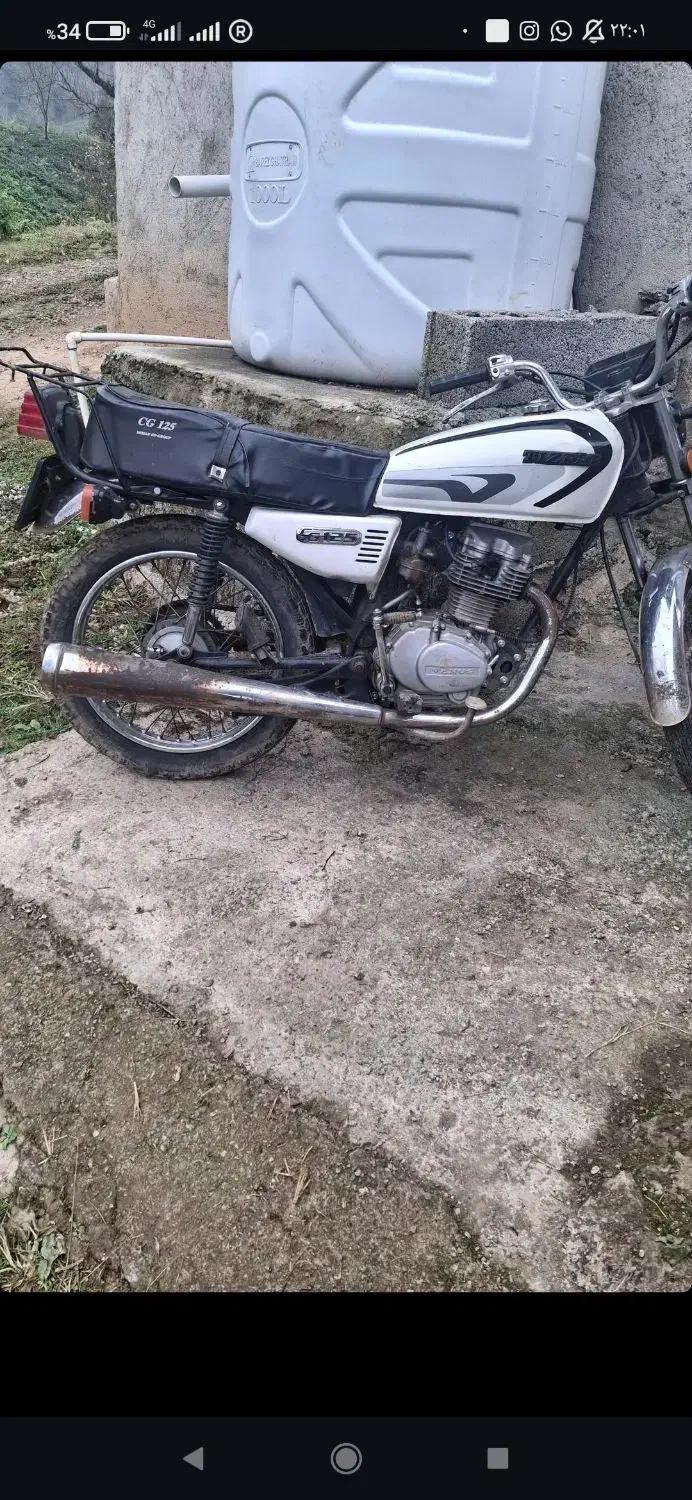 موتور۱۲۵ سالم مزایده|موتورسیکلت|چابکسر, |دیوار