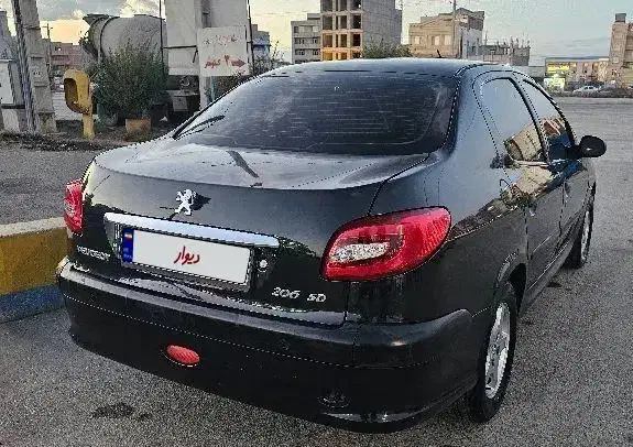 206 sd v8 مشکی مدل ۹۳|خودرو سواری و وانت|پارسآباد, |دیوار