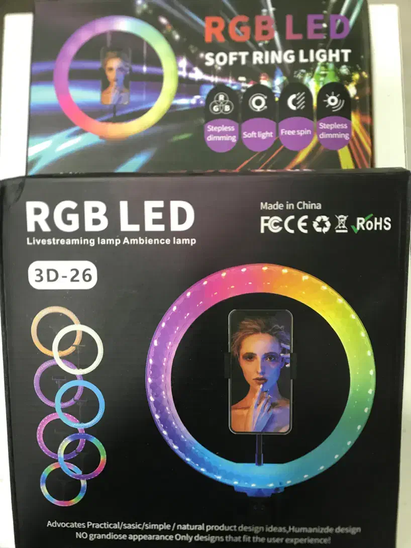 رینگ لایت به همراه پایه|دوربین عکاسی و فیلم‌برداری|قزوین, |دیوار