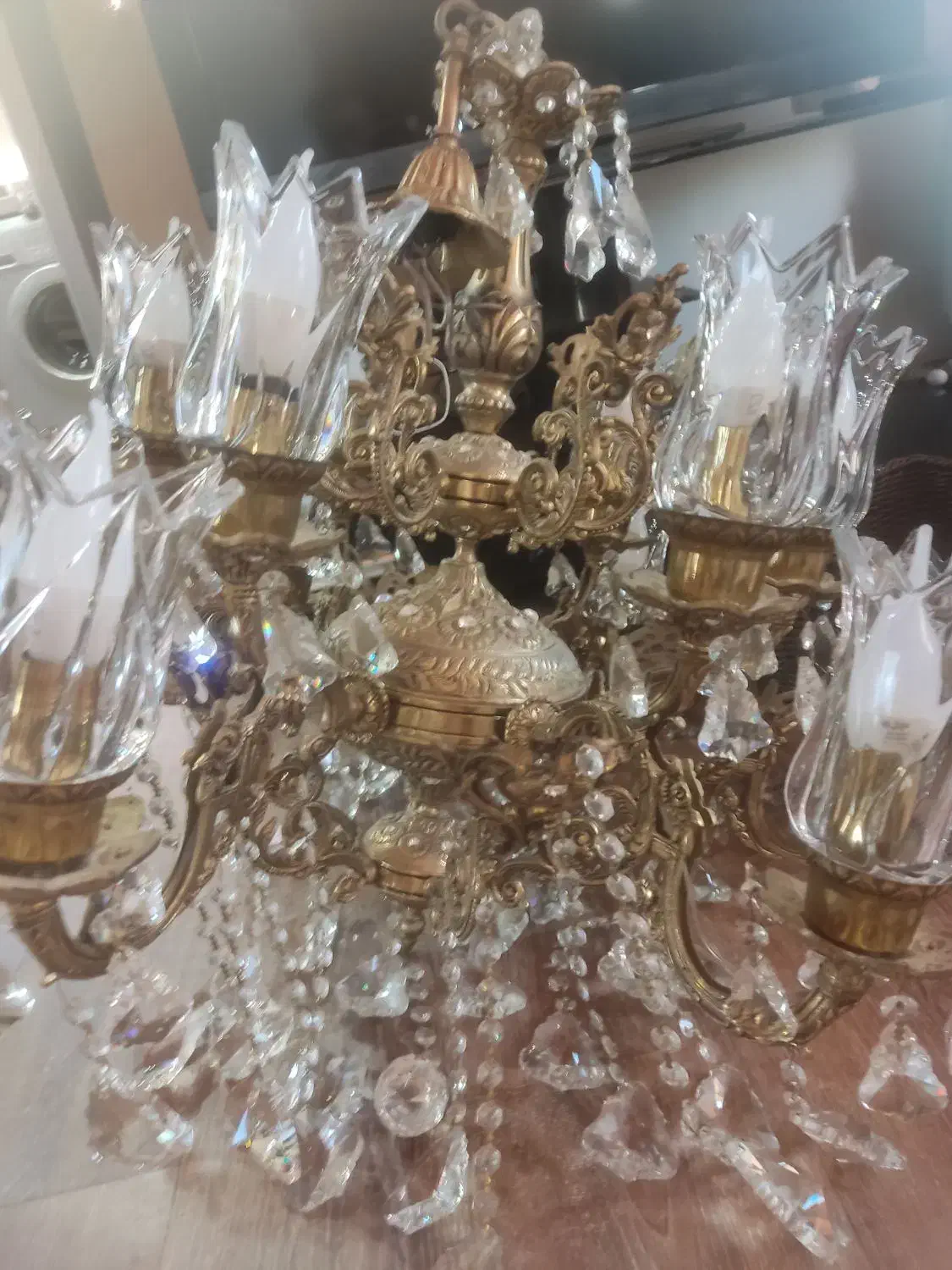 لوستر برنز|لوستر و چراغ آویز|تهران, کوهک|دیوار