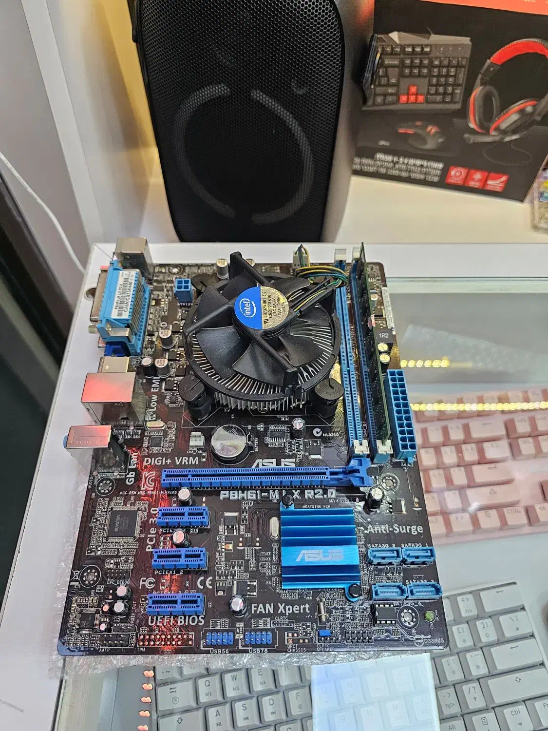 مادربرد H61 با سیپیو و رم|قطعات و لوازم جانبی رایانه|زنجان, |دیوار