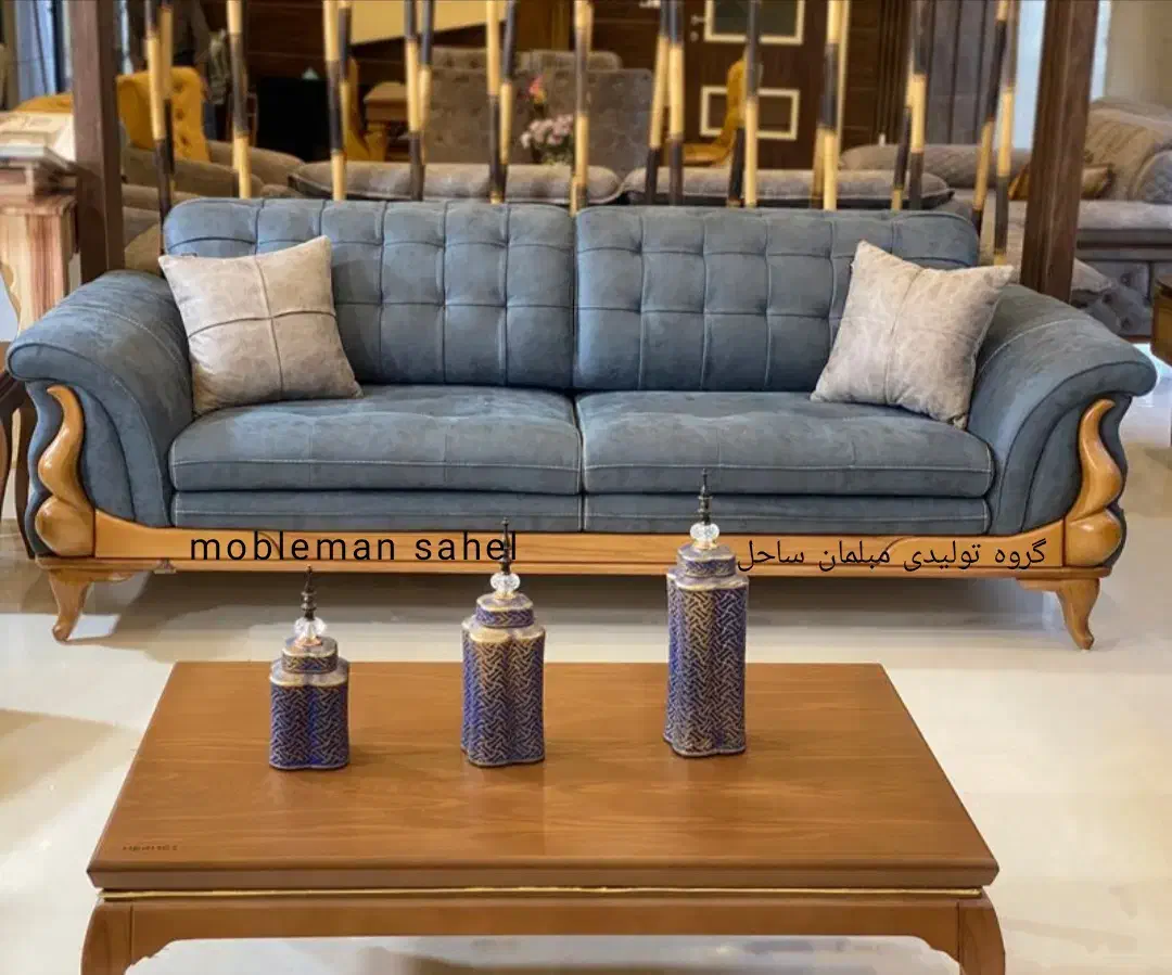تولیدی مبلمان ساحل/مبل راحتی مدل آتوسآ 8نفره شرکتی|مبلمان خانگی و میز عسلی|نظرآباد, رسالت|دیوار