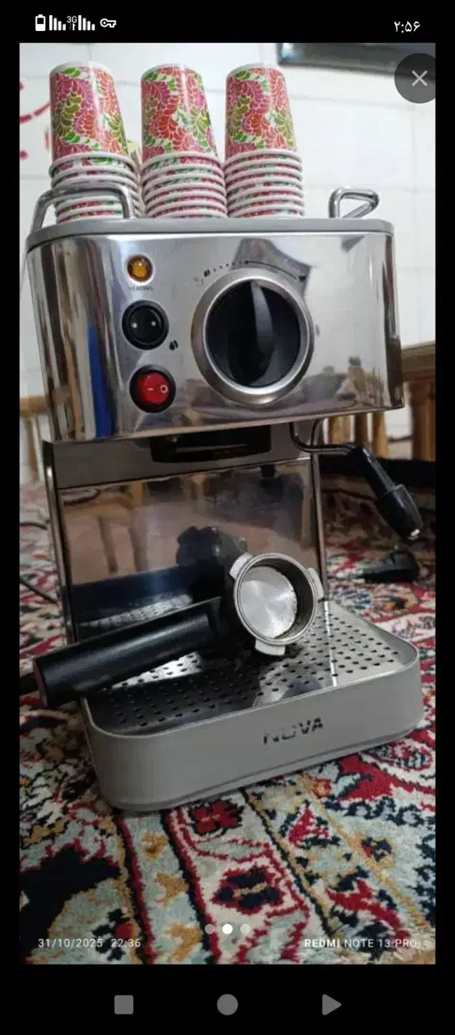 اسپرسو ساز نوا اصلی سری اول فوق‌العاده عالی|سماور، چای‌ساز، قهوه‌ساز|دزفول, |دیوار