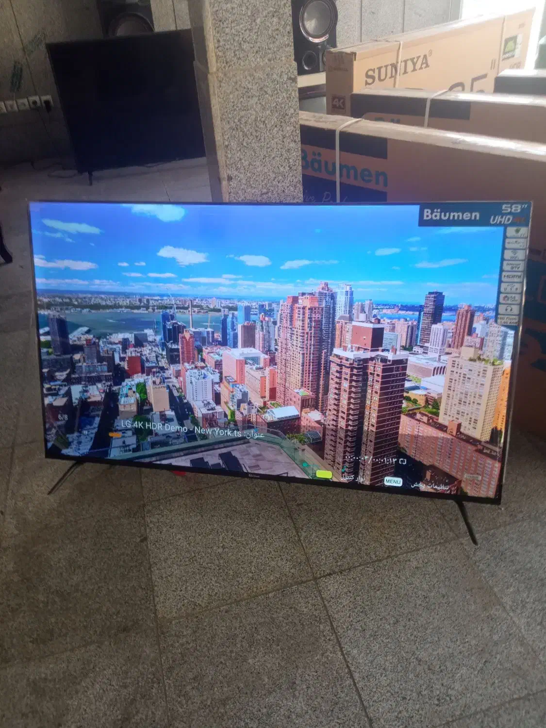 ال ای دی ۶۰اینچ بویمن فورکی اسمارت دوسال گارانتی|تلویزیون و پروژکتور|خرم‌آباد, |دیوار