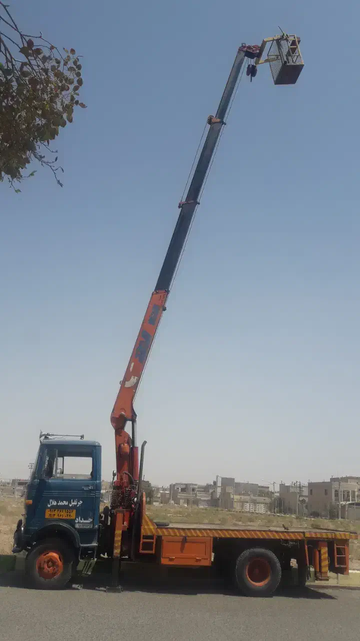 جرثقیل خاور۳تن دکل بلندباسبد|خدمات حمل و نقل|آران و بیدگل, |دیوار