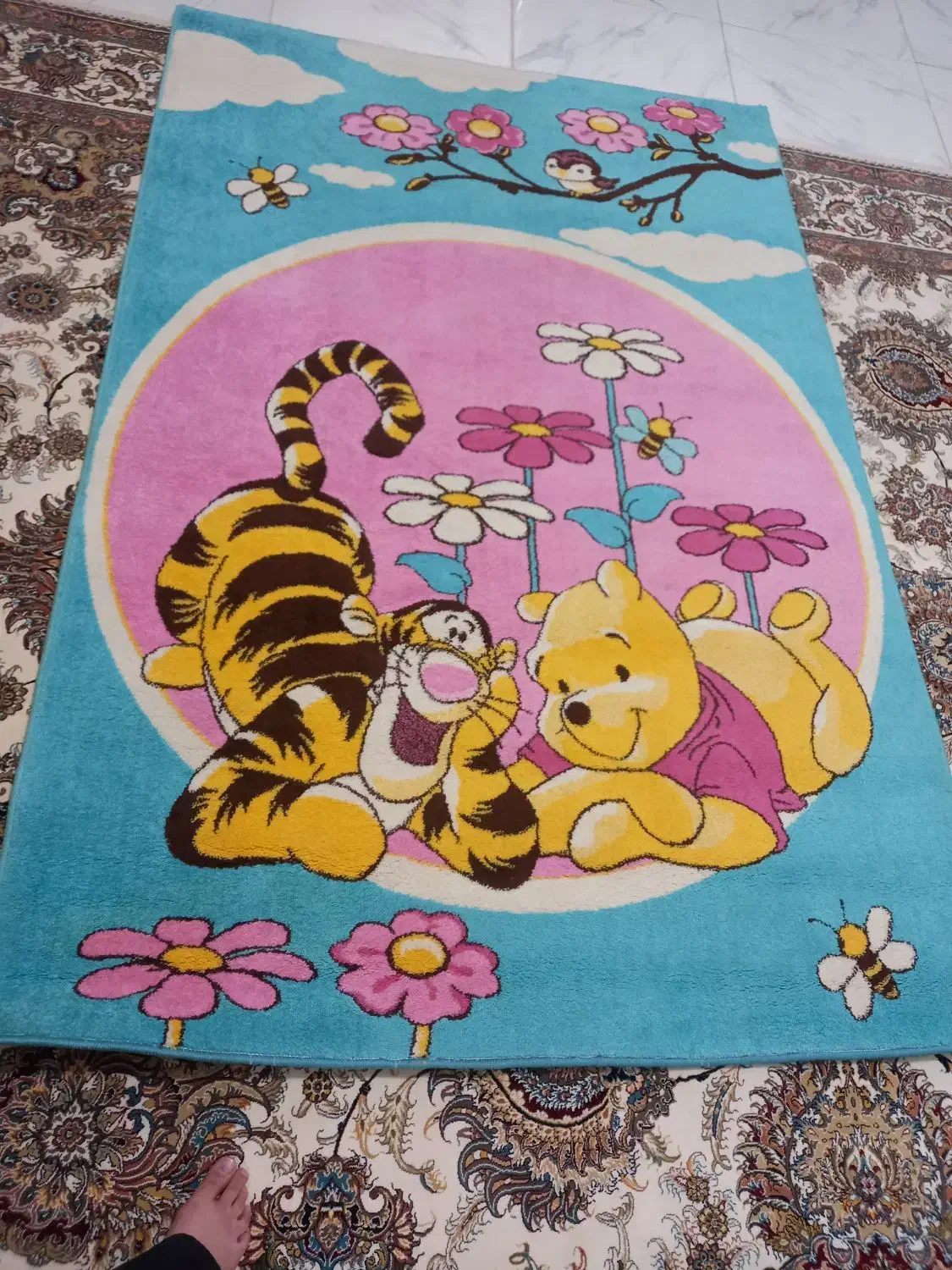 فرش اتاق بچه در حد نو|فرش|کرمانشاه, |دیوار