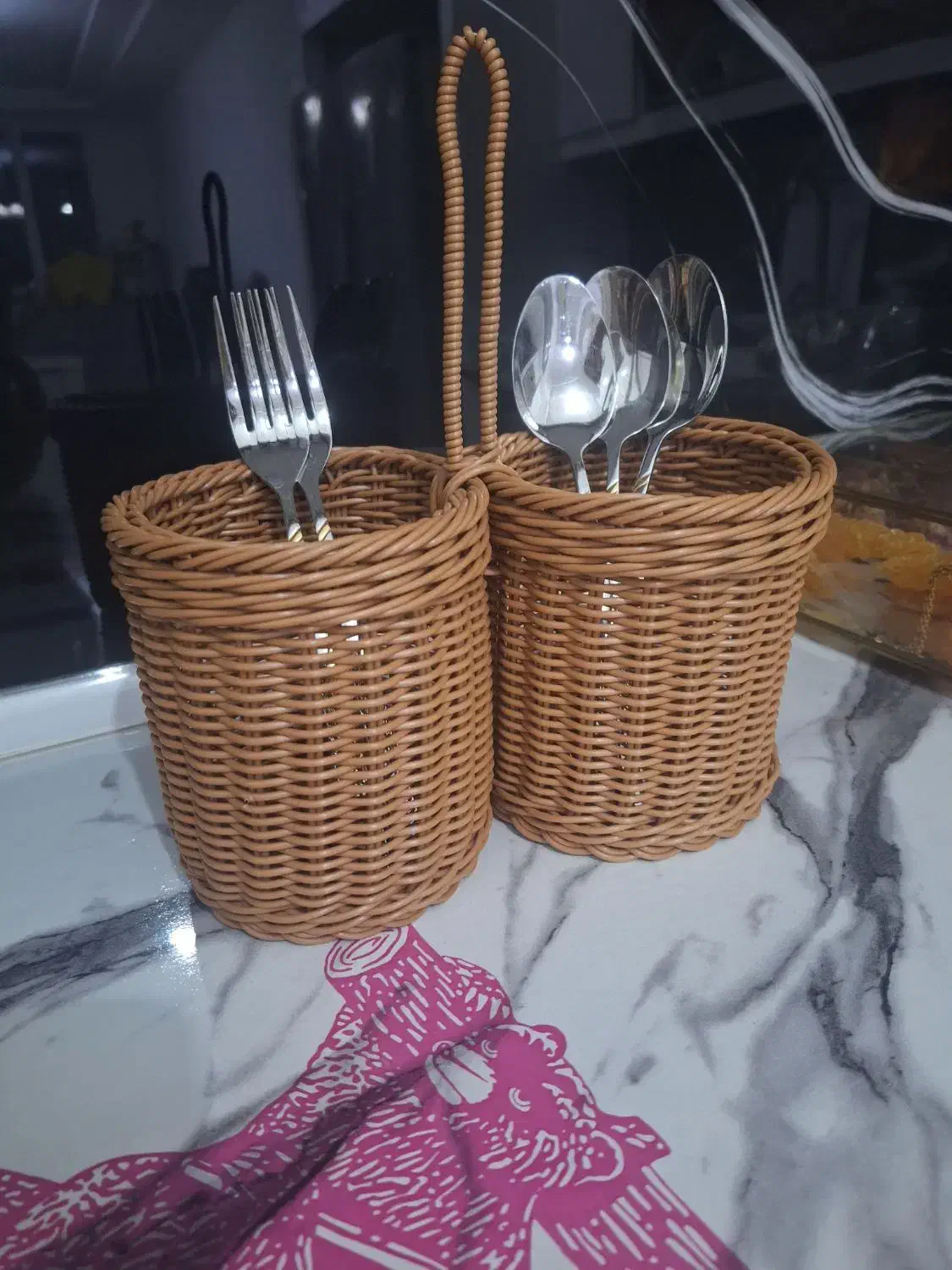 جا قاشق حصیری|آب‌چکان و نظم‌دهنده ظروف|مشهد, امیریه|دیوار