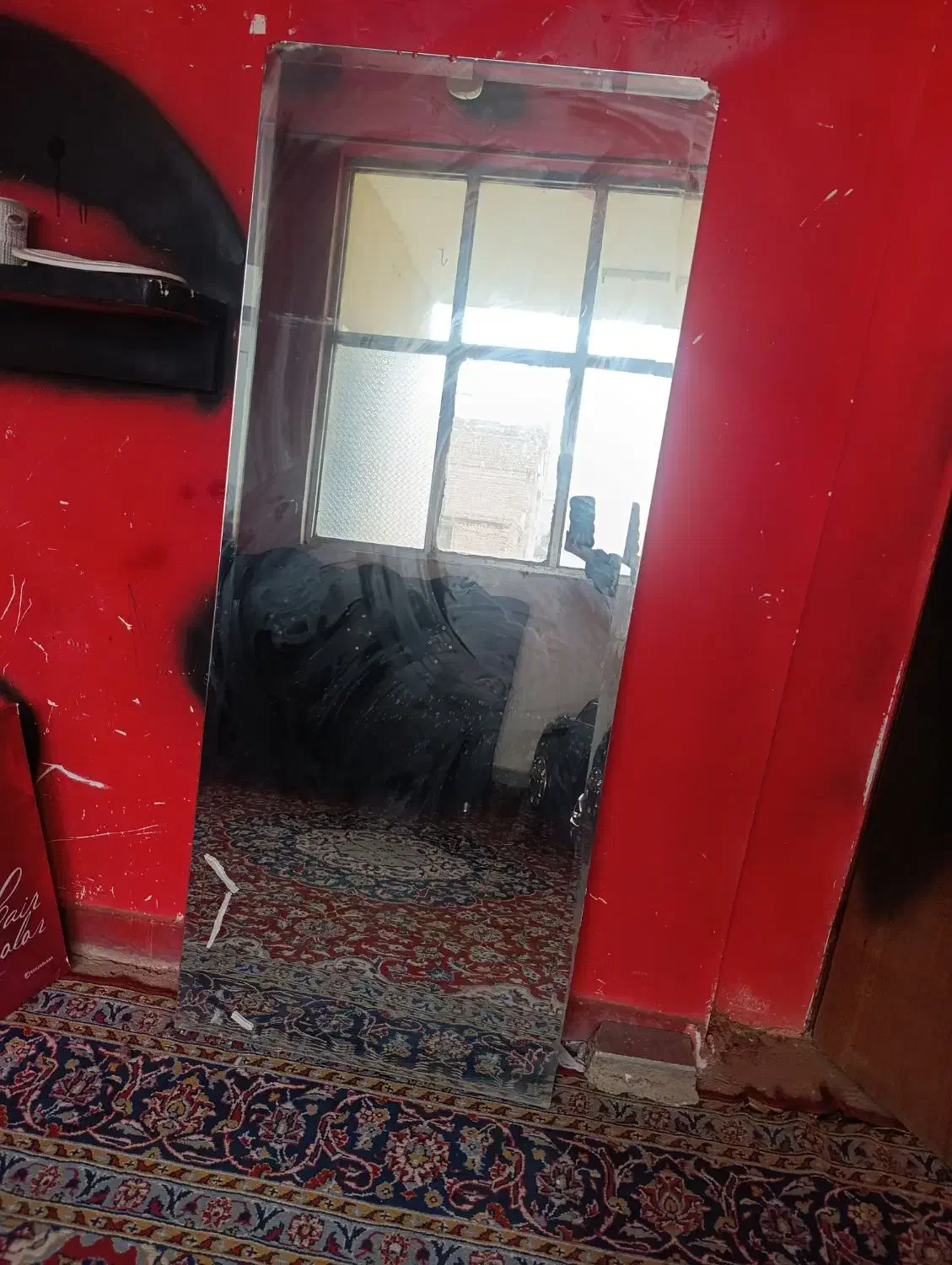 دو عدد آینه قدی ساده و رفکس پشت چوبی چراغ دار|آینه|ورامین, ورامین|دیوار