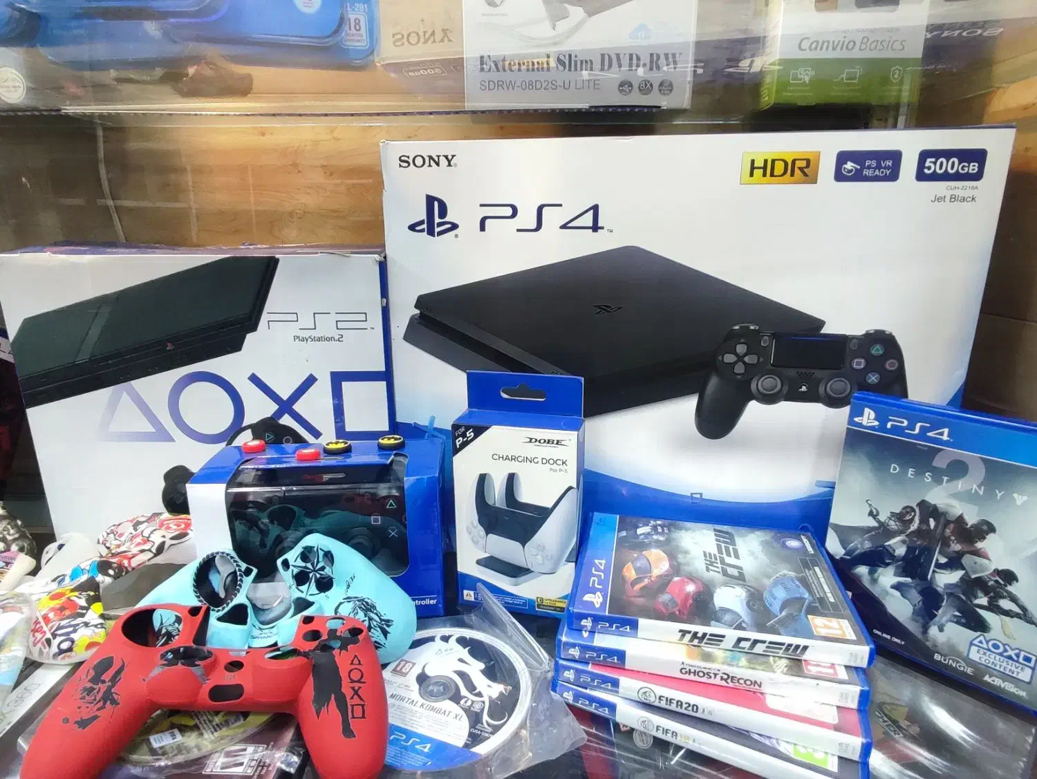ps4 slim fat  ps2 لوازم جانبی|کنسول، بازی ویدئویی و آنلاین|قیدار, |دیوار