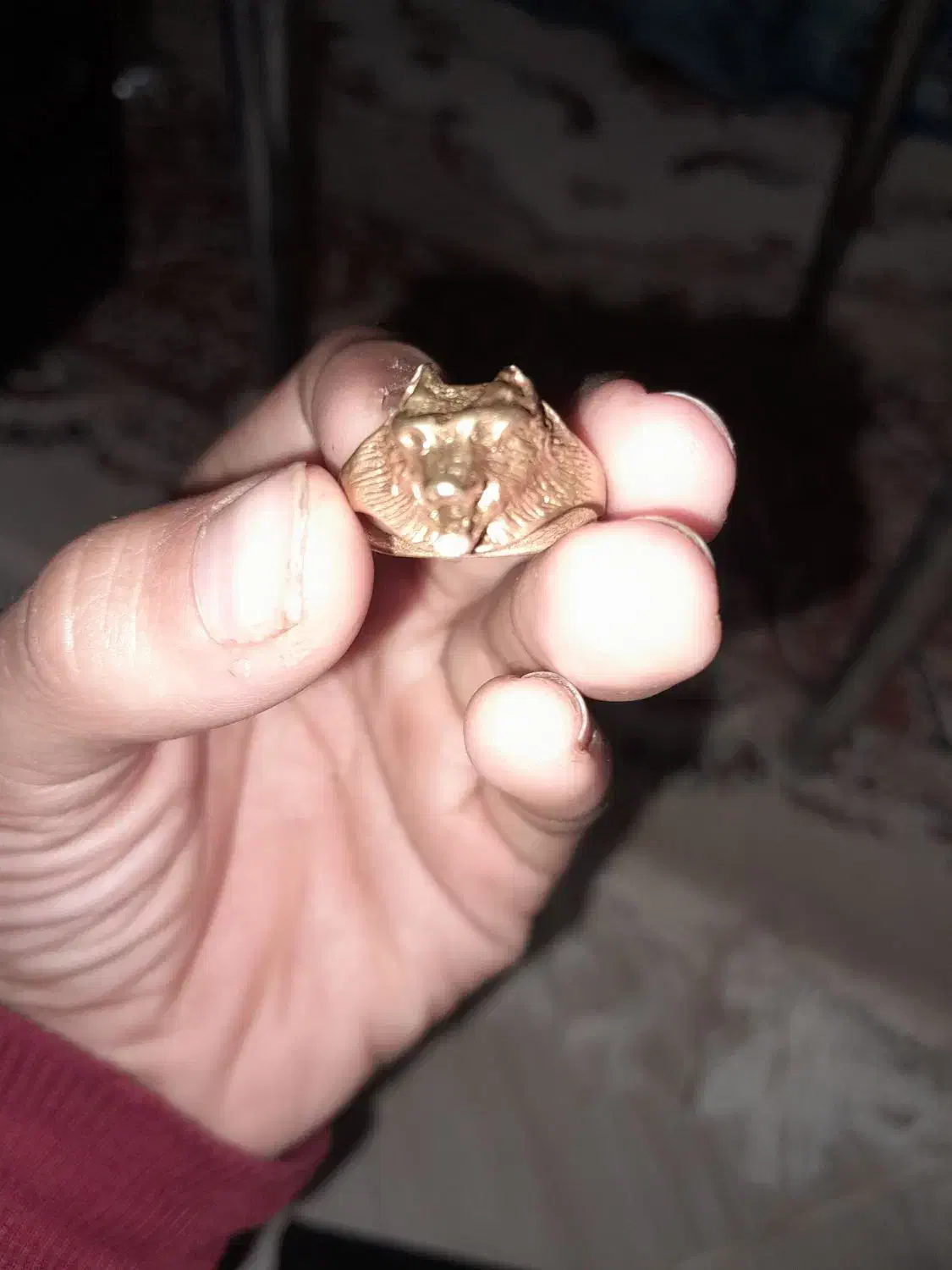 انگشتر مس گرگ|جواهرات|آران و بیدگل, |دیوار