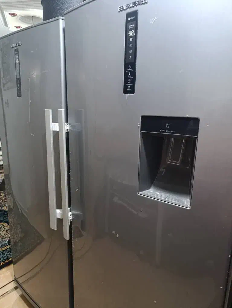 یخچال دو قلوی جنرال استیل|یخچال و فریزر|قزوین, |دیوار