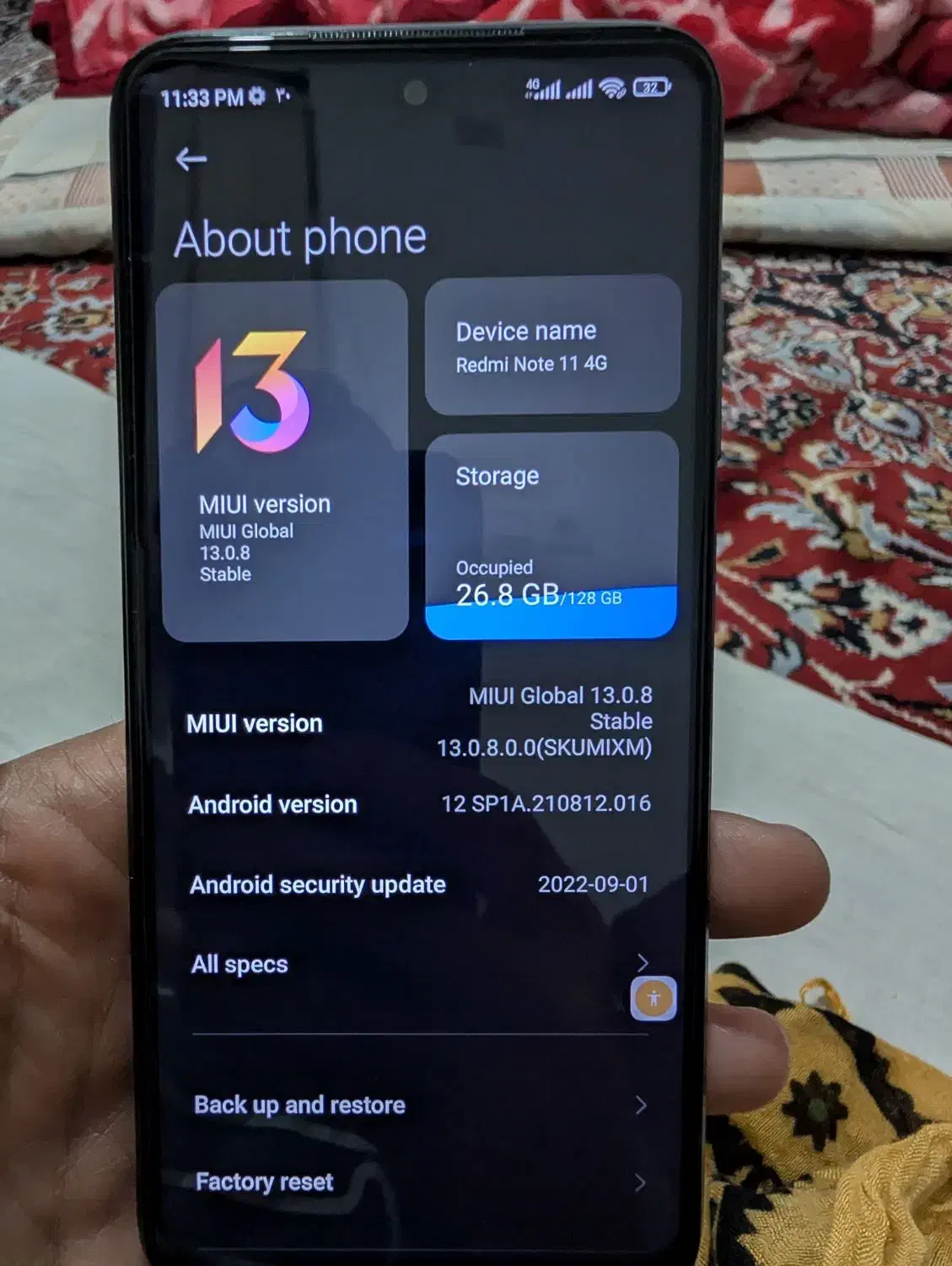 redmi note 11 4G|موبایل|کرمانشاه, |دیوار