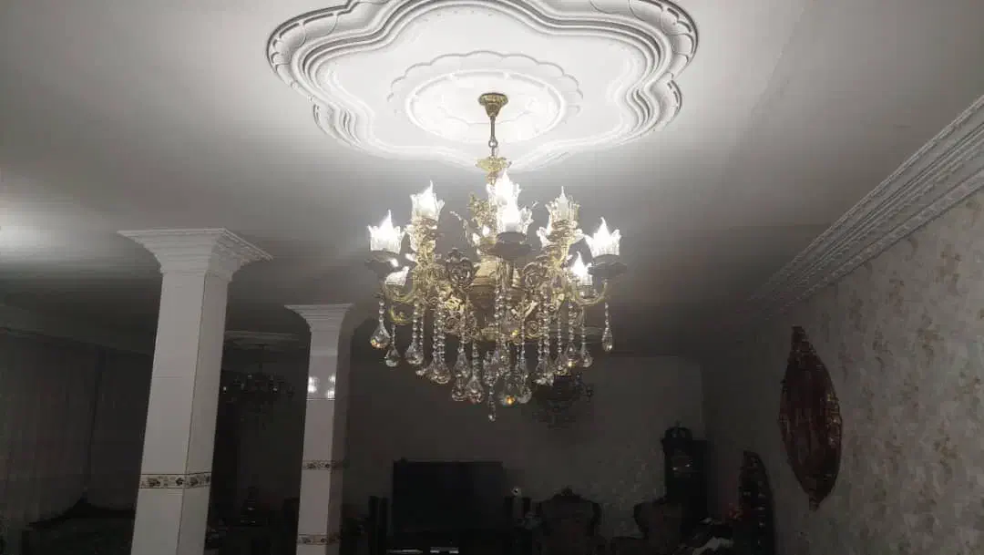 لوستر برنز ۱۲شاخه|لوستر و چراغ آویز|ماکو, |دیوار