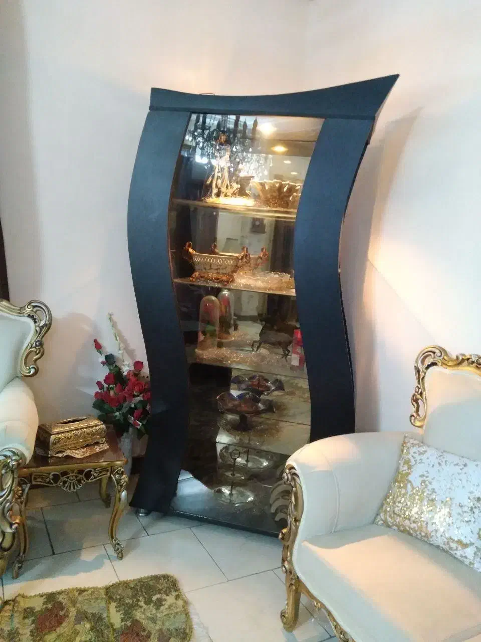 فروش ویترین پنج طبقه داخل کارآیینه دار|بوفه، ویترین، کنسول|لاهیجان, انقلاب|دیوار