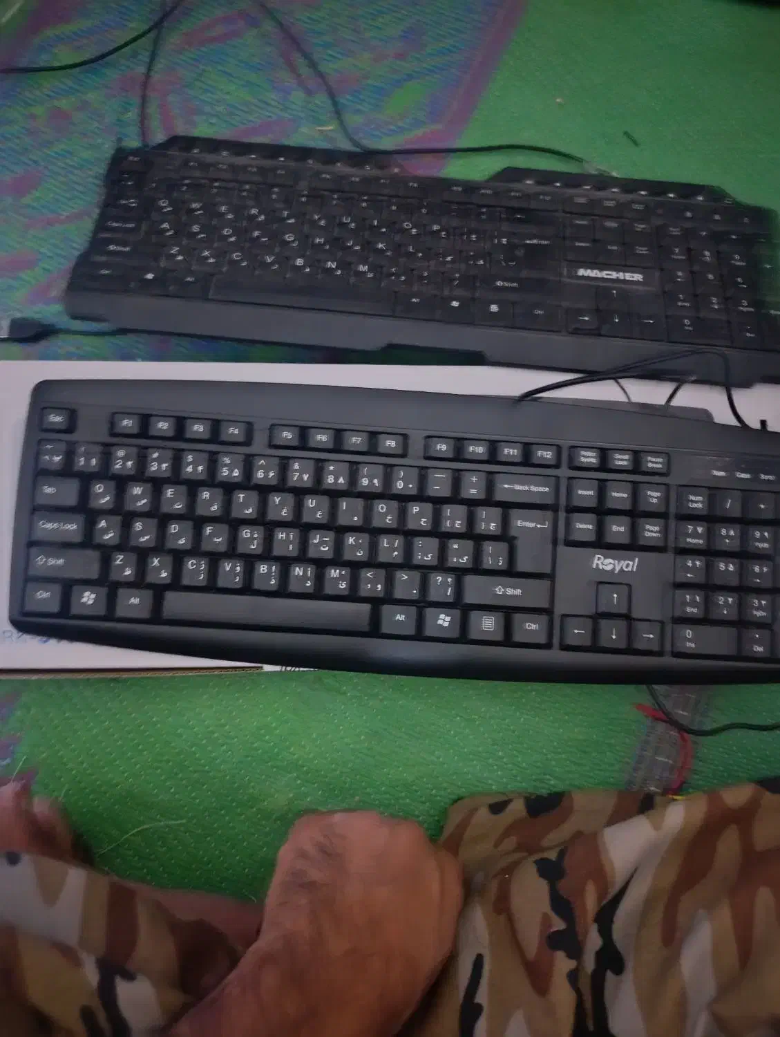 دو عدد کیبورد|قطعات و لوازم جانبی رایانه|زاهدان, |دیوار