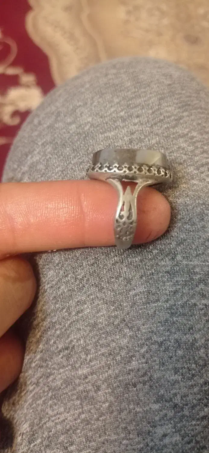 انگشتر نقر جزع حکیمی یمن|جواهرات|مشهد, توس (بلوار توس)|دیوار