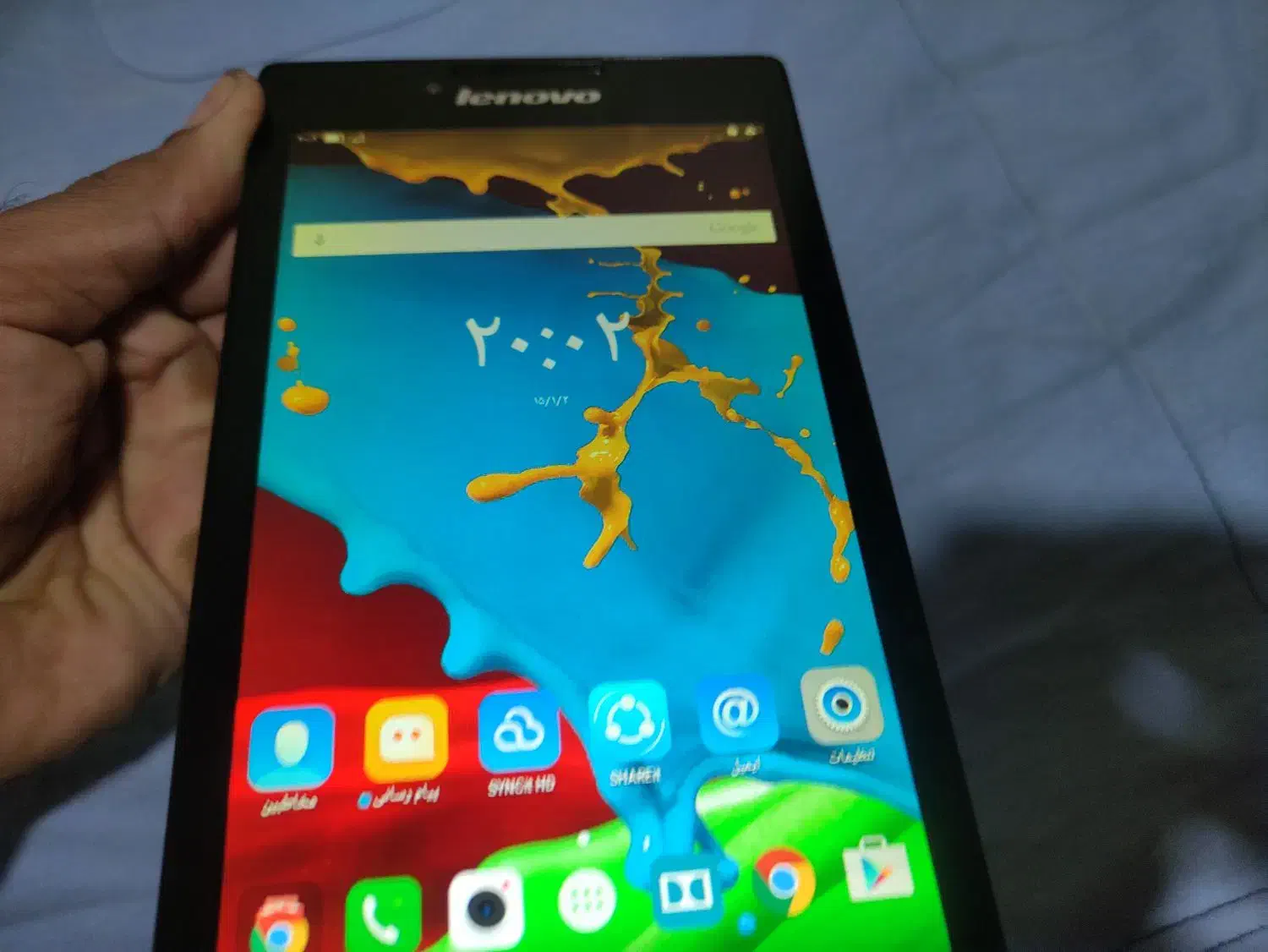 تبلت لنوو سیمخور 7اینچ بزرگ بازی سالم تمیز ارزان|تبلت|تهران, خاوران|دیوار