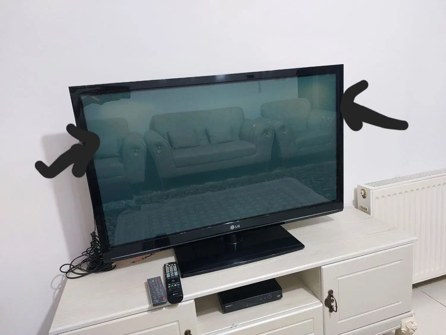 تلویزیون Lcd  ال جی|تلویزیون و پروژکتور|همدان, |دیوار