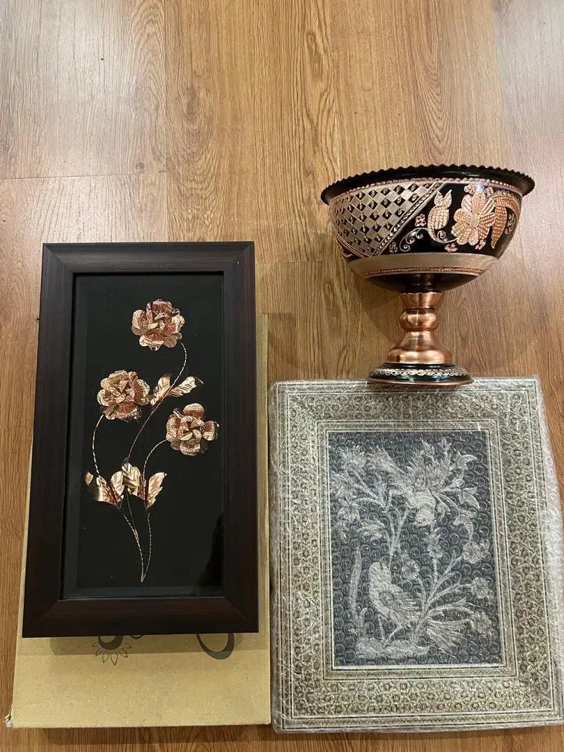 ۶ قلم میناکاری ، و مسی صنایع دستی، نو|صنایع دستی و سایر لوازم تزئینی|تهران, قیطریه|دیوار