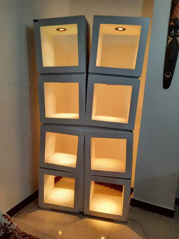 باکس چراغدار|کتابخانه، شلف، قفسه‌های دیواری|مسجد سلیمان, |دیوار