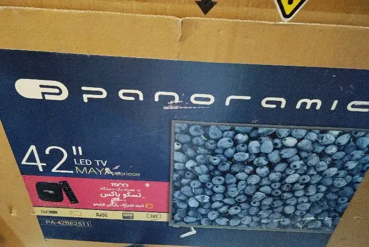 تلویزیون پانورامیک ۴۲ اینچ در حد نو|تلویزیون و پروژکتور|مشهد, چهارچشمه|دیوار