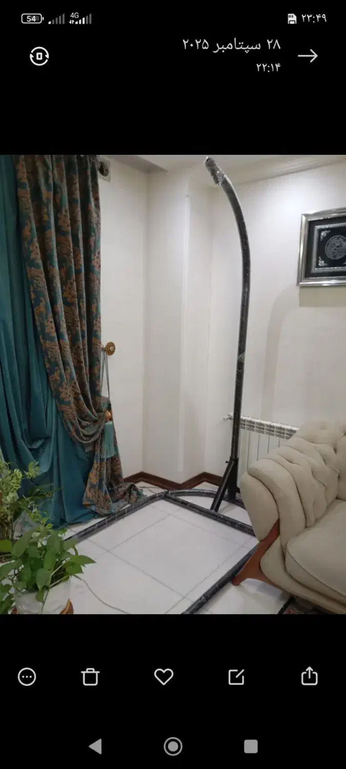 فروش پایه تاب نو قیمت 3میلیون|مبلمان خانگی و میز عسلی|اسلامشهر, شهرک واوان|دیوار