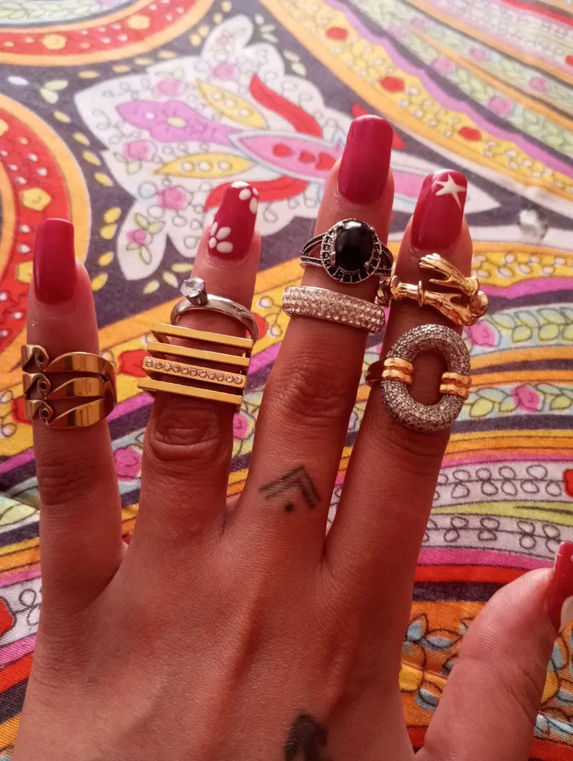 7 عدد انگشتر رنگ ثابت|بدلیجات|صفادشت, |دیوار