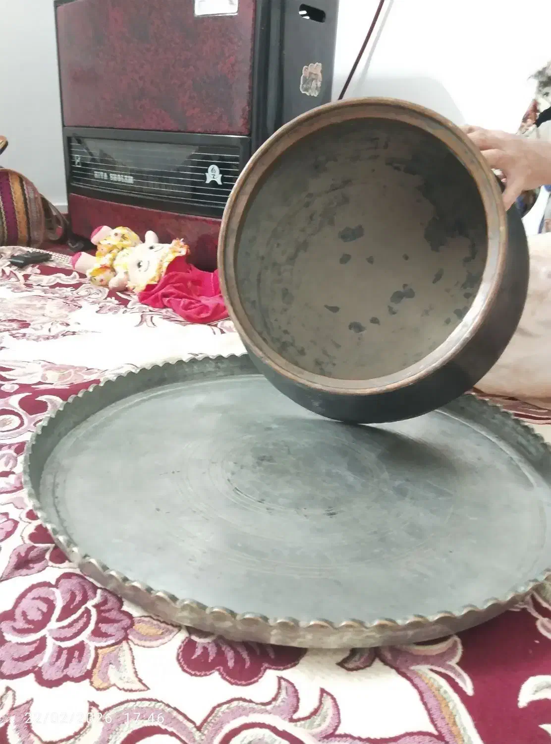 ظروف مسی|کلکسیون اشیاء عتیقه|شیروان (خراسان), |دیوار