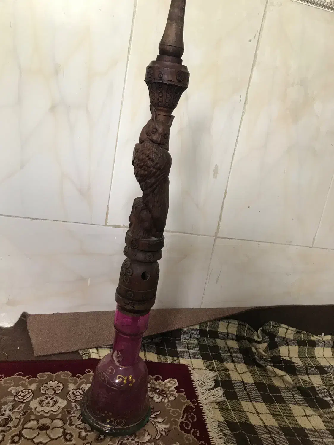 قیلون تنه چوب روخ جغد|کلکسیون و سرگرمی|الوند, |دیوار