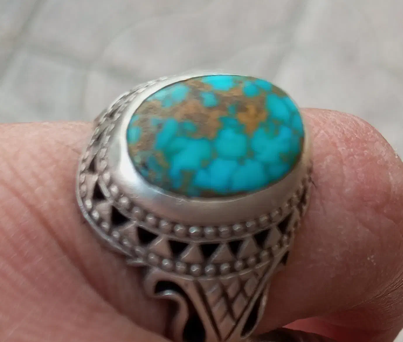 انگشتر فیروزه شجری|کلکسیون اشیاء عتیقه|تهران, تجریش|دیوار