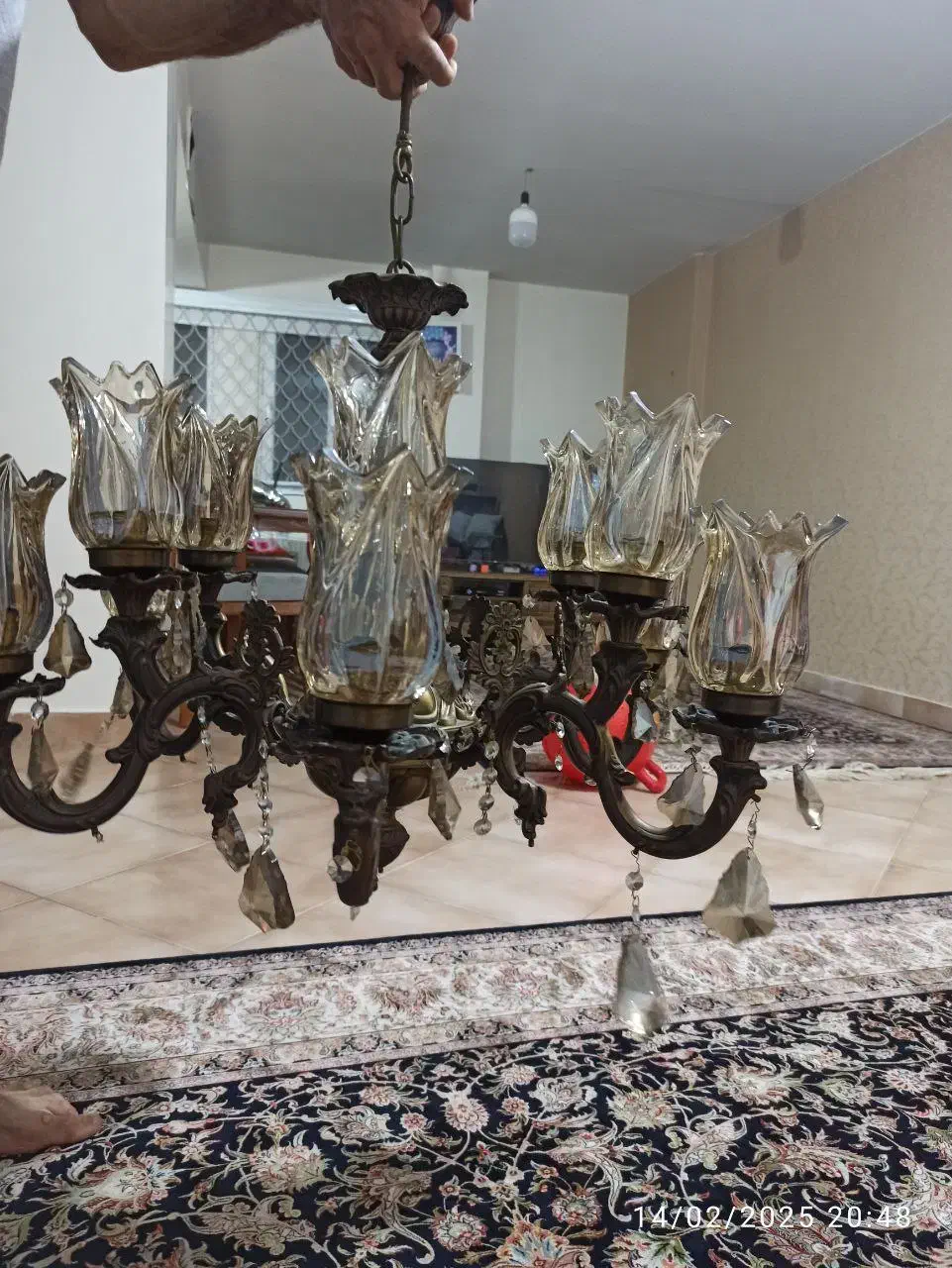 لوستر برنز|لوستر و چراغ آویز|تهران, خرمشهر|دیوار