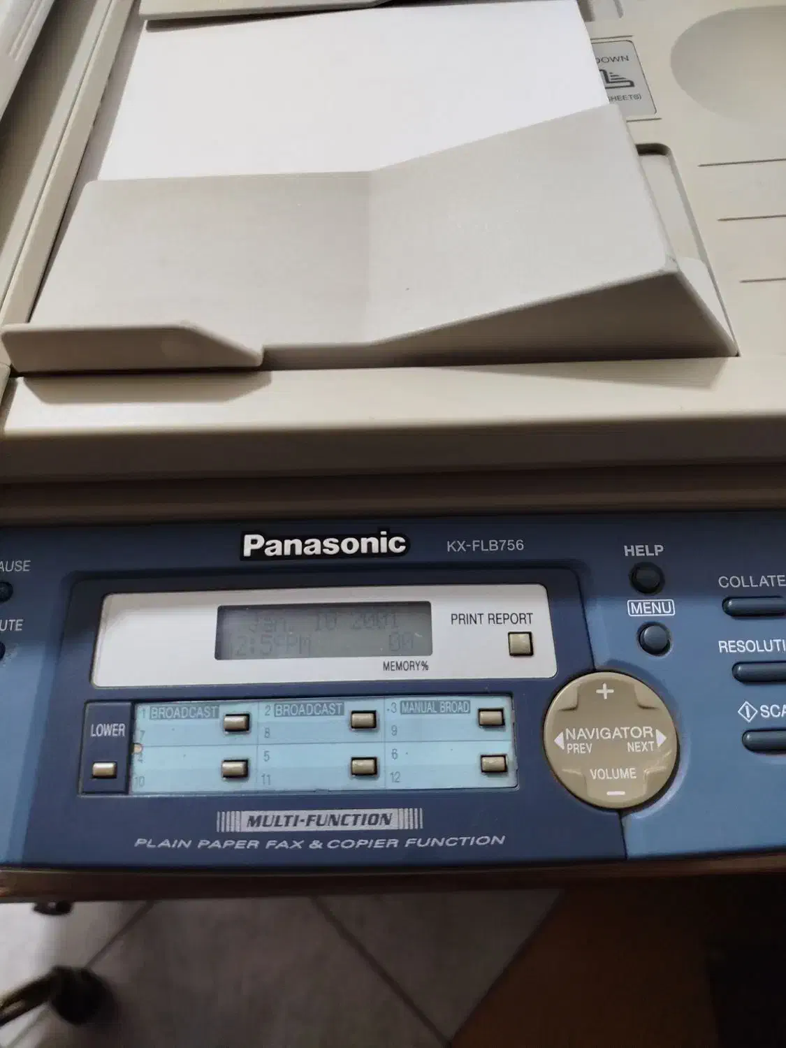 دستگاه کپی پاناسونیک مدل flb756|پرینتر، اسکنر، کپی، فکس|اسلام‌شهر, مظفریه|دیوار