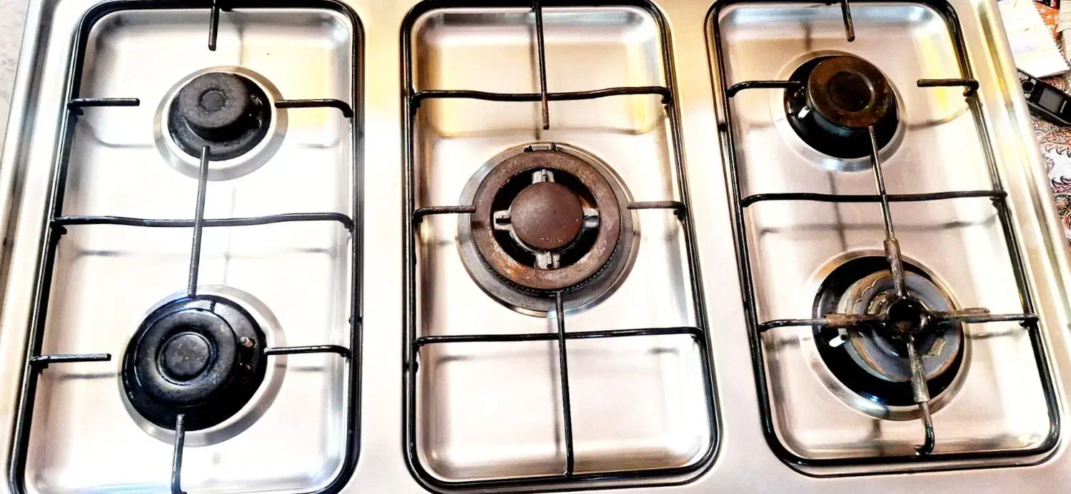 گاز فر تکنو پنج شعله صفحه  استیل|اجاق گاز و لوازم برقی پخت‌وپز|تهران, جوادیه تهرانپارس|دیوار