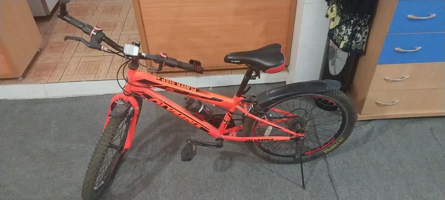 دوچرخه المپیا سایز ۲۶ نارنجی اصل|دوچرخه، اسکیت، اسکوتر|میانه, |دیوار