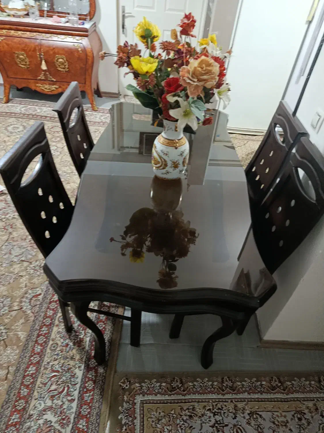 میز ناهار خوری شش نفره با صندلها|میز و صندلی غذاخوری|سهند, |دیوار