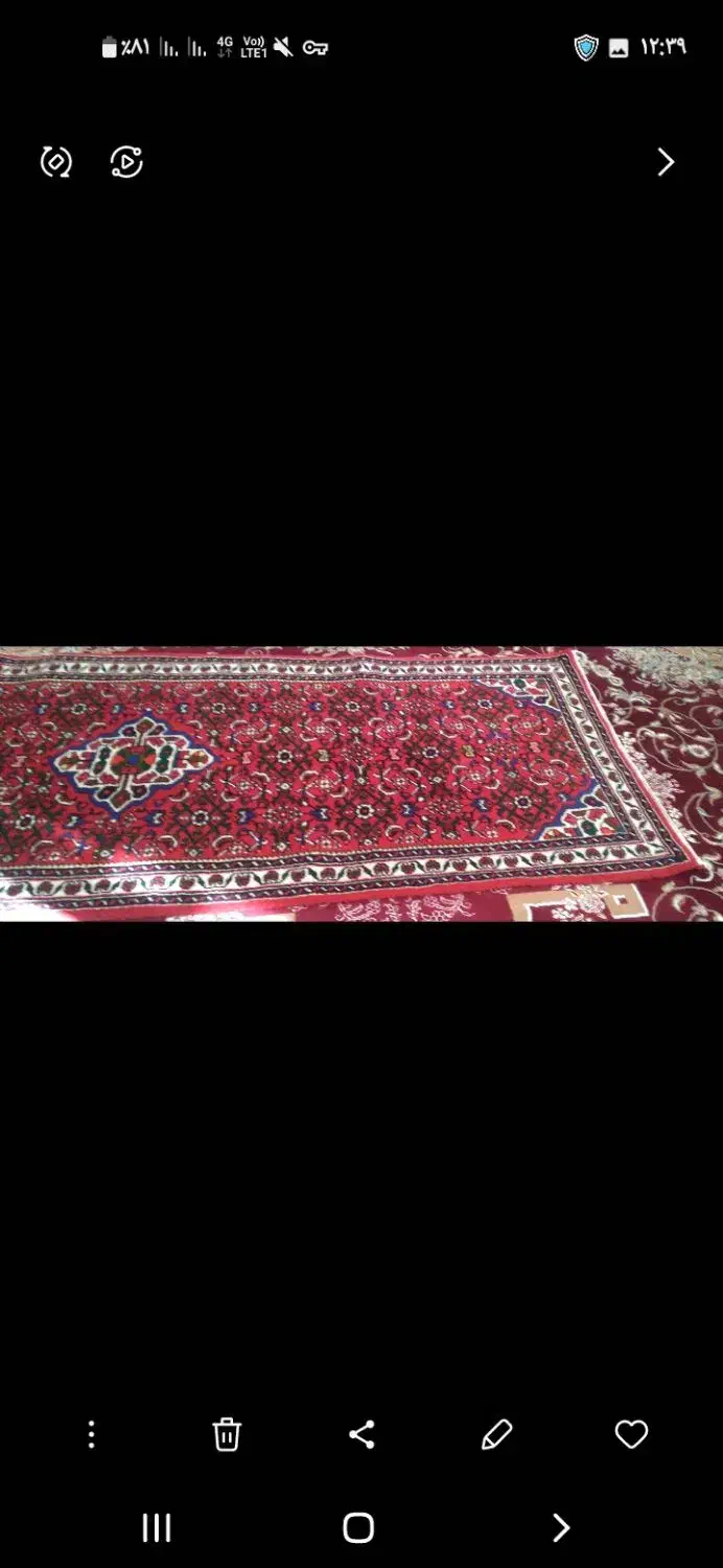 فرش دستبافت ۳ متری .بافت عالی ومحکم وضخیم.|فرش|همدان, |دیوار