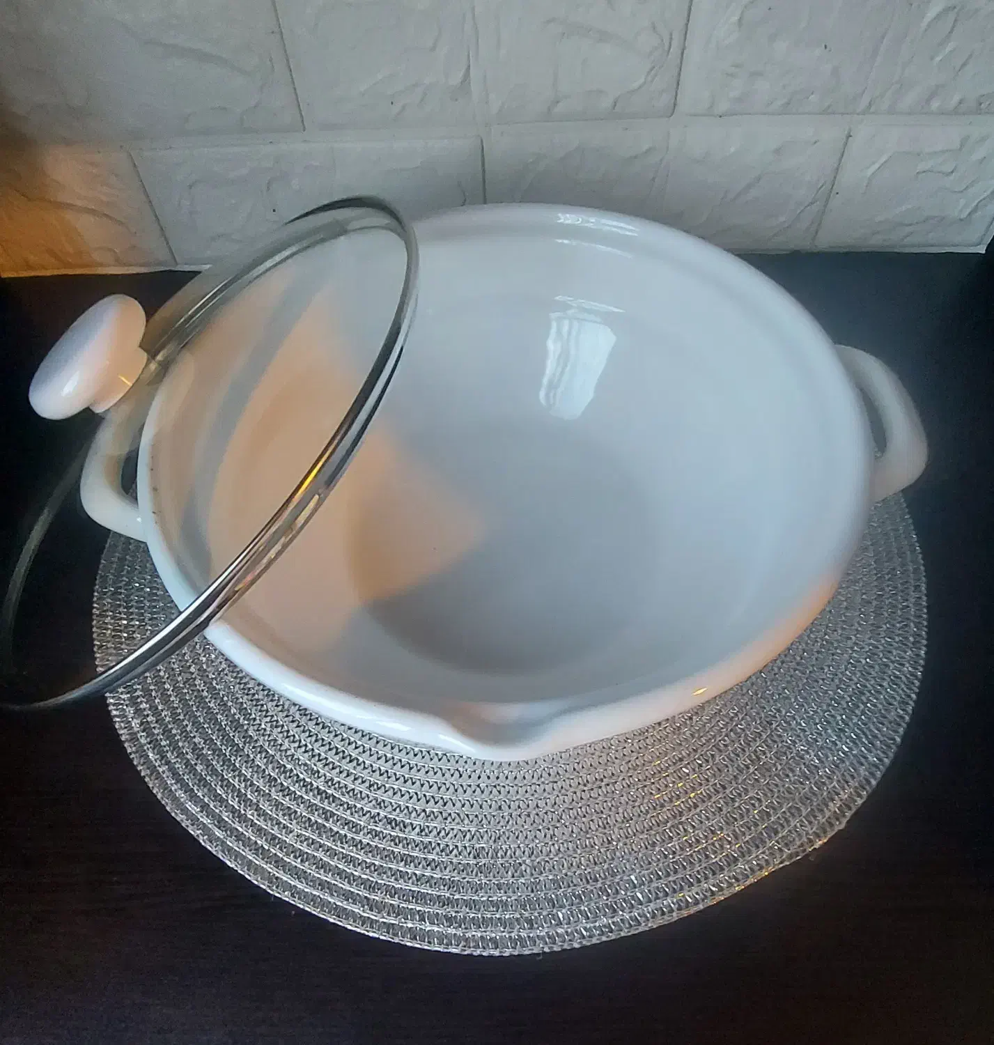 قابلمه سرخ کن بخارپز لعابی تایلندی اصل نایاب|ظروف پختوپز|نوشهر, |دیوار