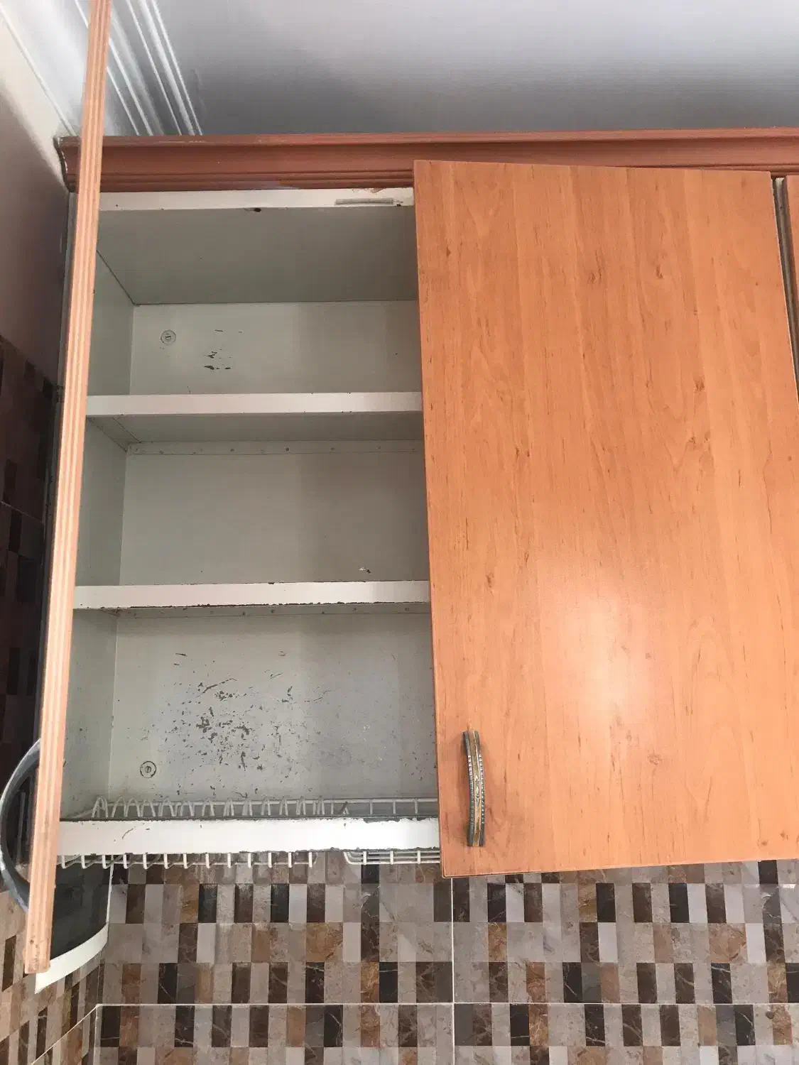 کابینت فلزی با درب ام دی اف و طرح چوب|مصالح و تجهیزات ساختمان|پردیس, فاز ۲|دیوار