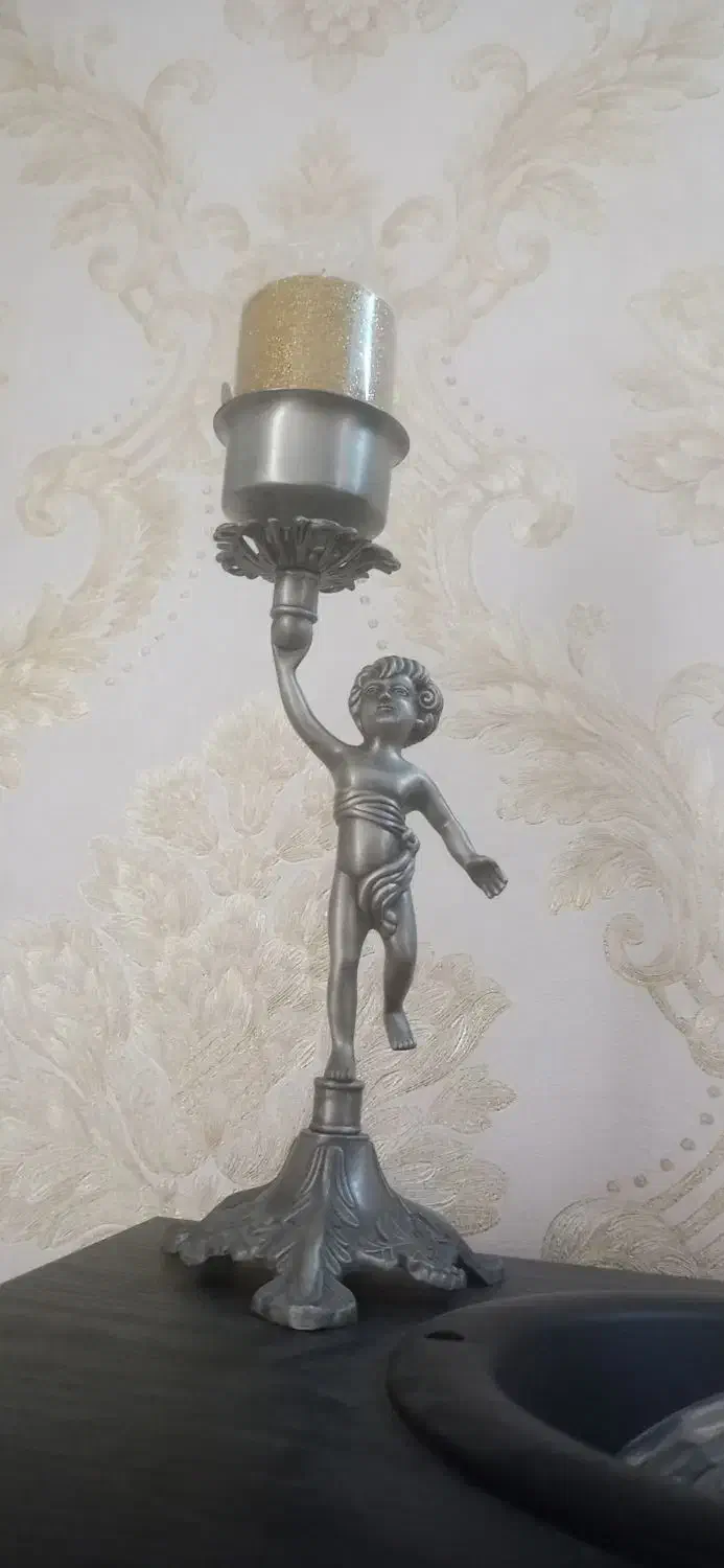 دکوری شمعدان پیوتر|مجسمه، تندیس، ماکت|پرند, فاز ۴|دیوار