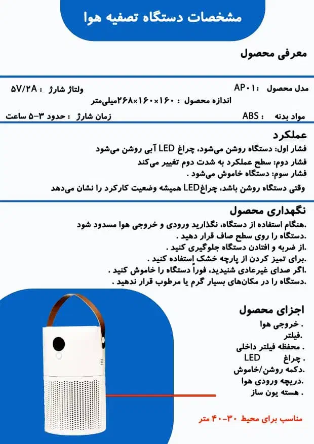 تولیدی انواع تسویه هوا|پنکه و تصفیهکنندهٔ هوا|تهران, شهران جنوبی|دیوار