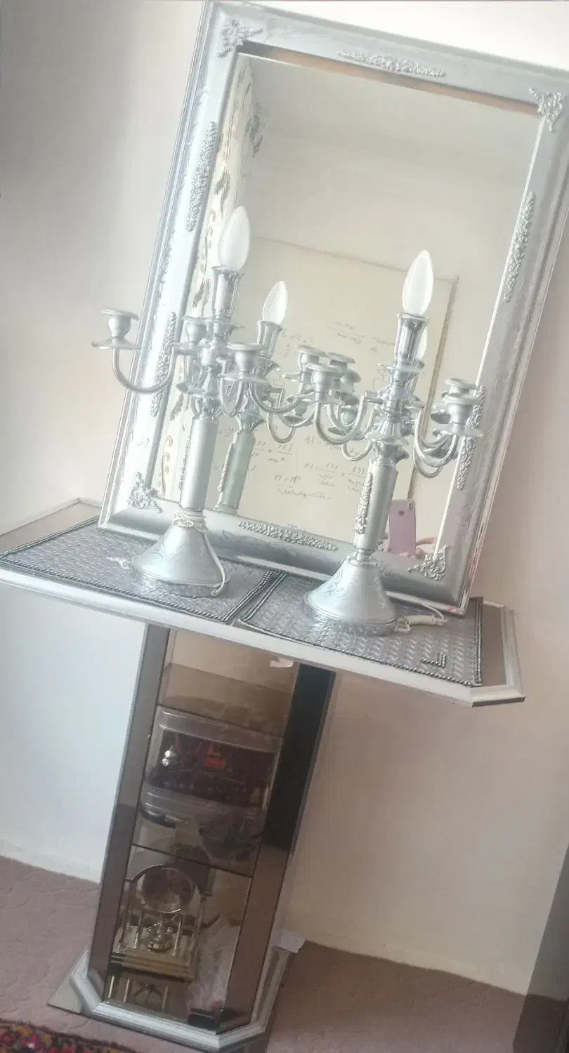 اینه شمعدانی|بوفه، ویترین، کنسول|تبریز, |دیوار