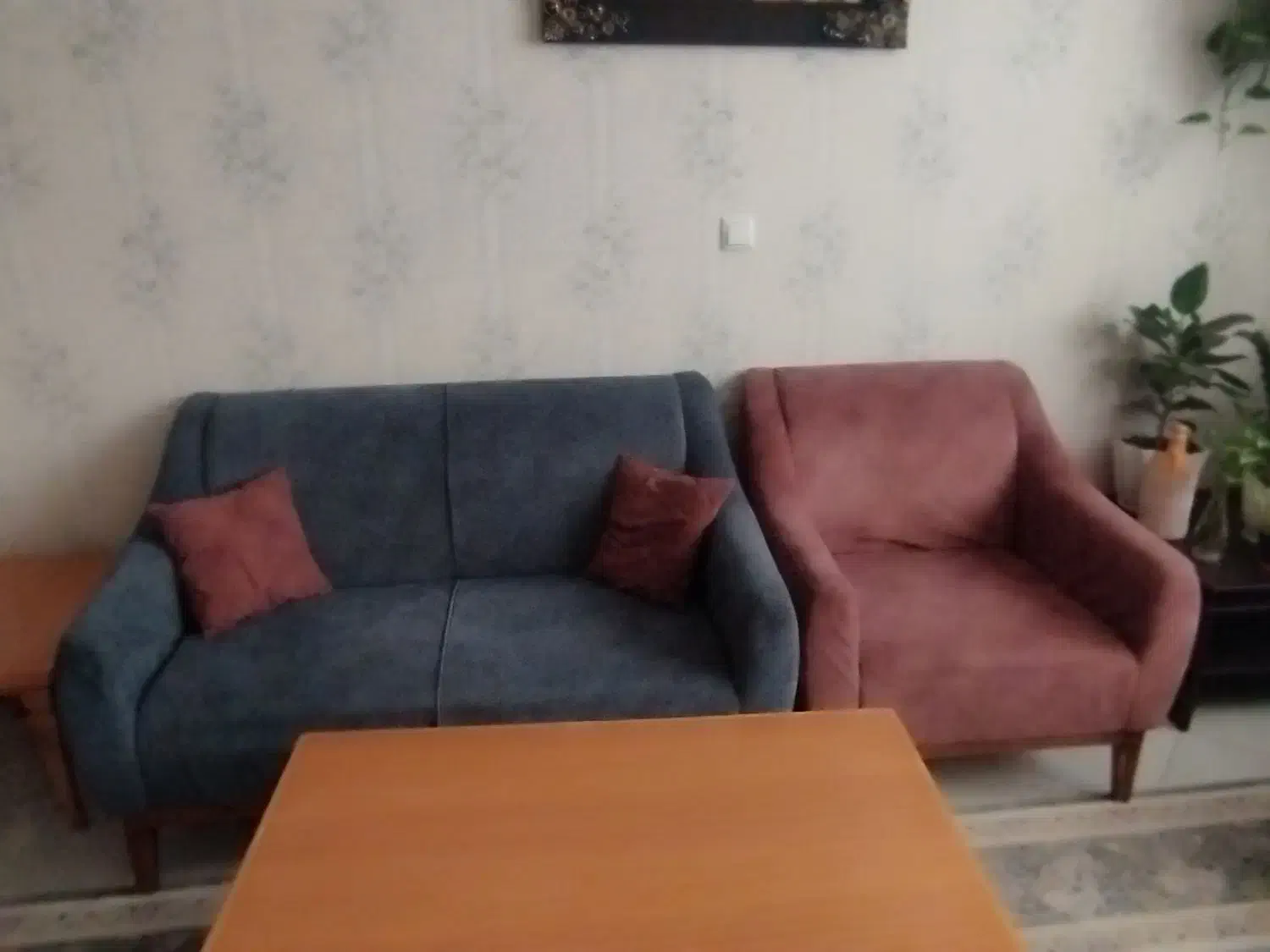 مبل 6نفره کم جا|مبلمان خانگی و میز عسلی|بومهن, |دیوار