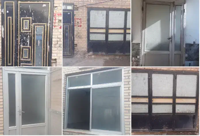 درب وپنجره آلومینیومی و آهنی و چوبی وپله آهنی|مصالح و تجهیزات ساختمان|سبزوار, چهارراه فرودگاه|دیوار