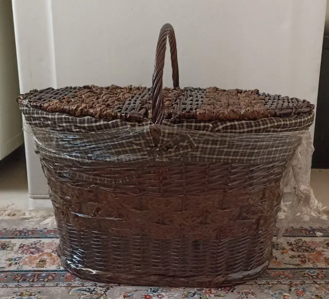 سبد پیک نیک حصیر و چوب نو وآکبند|صنایع دستی و سایر لوازم تزئینی|صباشهر, |دیوار