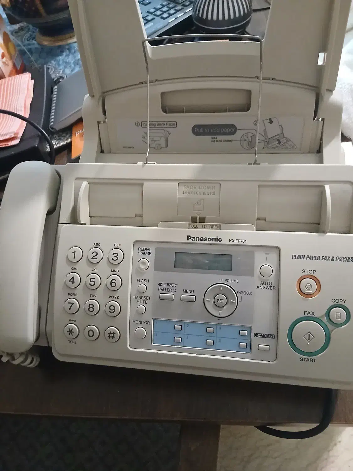 دستگاه فکس پاناسونیک|پرینتر، اسکنر، کپی، فکس|تهران, شمس‌آباد|دیوار